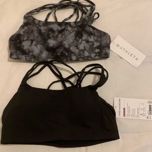 Aletha 2 new xs workout bra’s